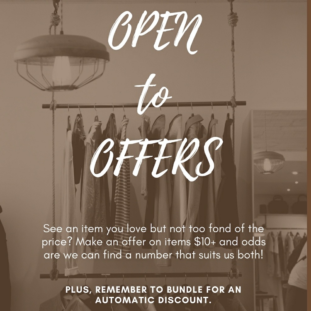 My closet and sale details